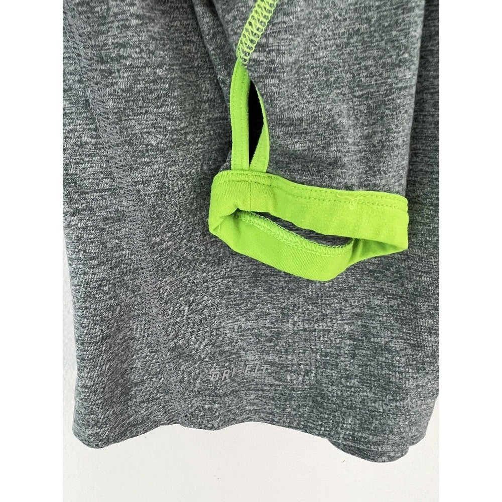 Nike Running Dri Fit Long Sleeve Half Zip Mens Sz Small Heather Blue Reflective - Picture 4 of 7